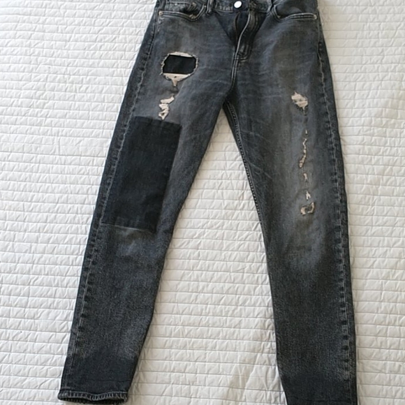 Calvin Klein high waisted distressed Jeans - Picture 3 of 4